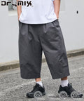 Limited Release Drymix(R) Dry Mix Wide Silhouette Tuck Three Quarter Pants Quick Dry UV Cut - Charcoal Gray