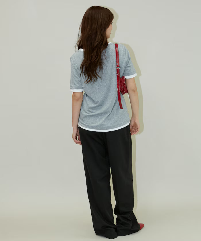 Layered Color Scheme Henley Neck T-Shirt Limited Edition