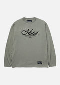 Heather Fabric Tee Ls - OLIVE DRAB