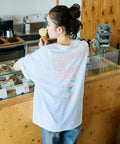 HOLIDAY ICECREAM×FREAK'S STORE Collaboration Big Silhouette Back Print Crew Neck T-Shirt [Limited Edition] - White