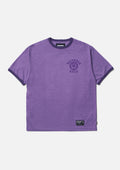 Heather Fabric Tee Ss - PURPLE