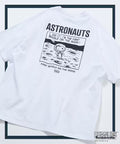 PEANUTS/Peanuts Exclusive Big Silhouette Back Print Crew Neck T-Shirt/ASTRONAUTS 【Limited Edition】 - White