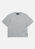 Honeycomb Fabric Crewneck Ss - GRAY