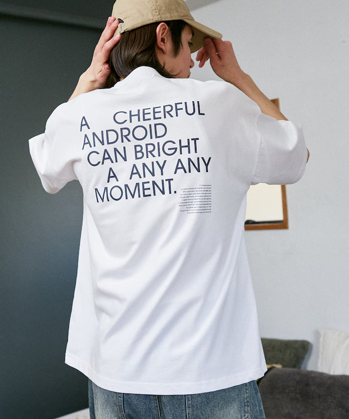 LOVE POP STUDIO CHEERFUL Typography T-Shirt Limited Edition