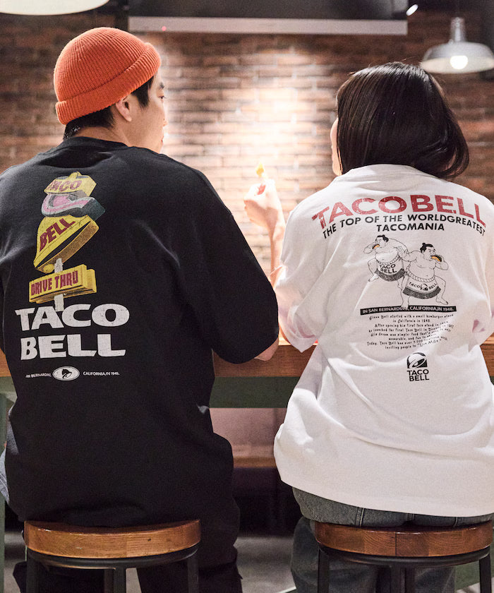 Limited Edition TACOBELL×FREAK'S STORE Exclusive Big Silhouette Back Print Crew Neck T-Shirt