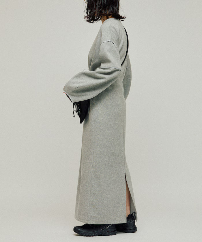 Cocoon Sleeve Damboru Sweat One-Piece / Spindle