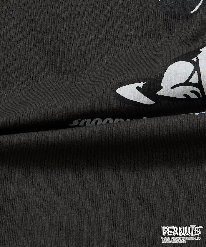 PEANUTS/Peanuts Exclusive Big Silhouette Back Print Crew Neck T-Shirt/POOCH [Limited Edition]