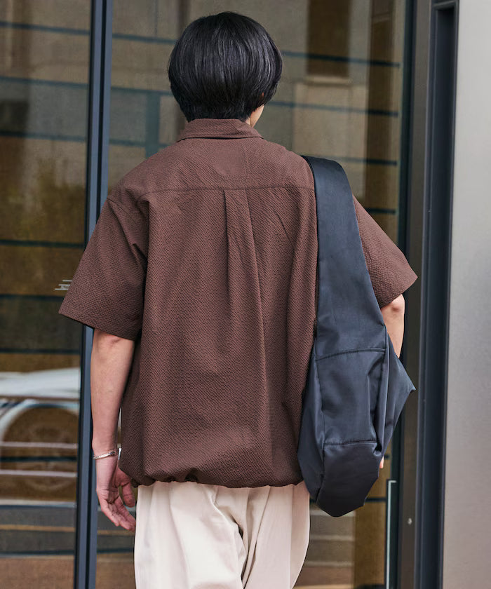 Limited Release AiRide Air Ride Relax Fit Mixed Material Pocket Seersucker Shirt Quick Dry Moisture Wicking UV Cut