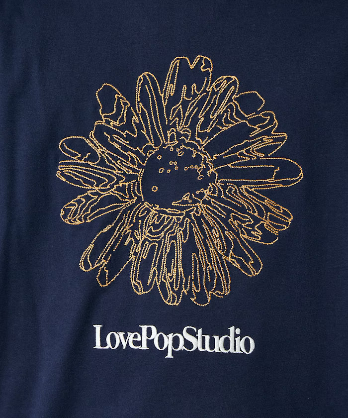 LOVE POP STUDIO Flower Embroidery T-Shirt Limited Edition