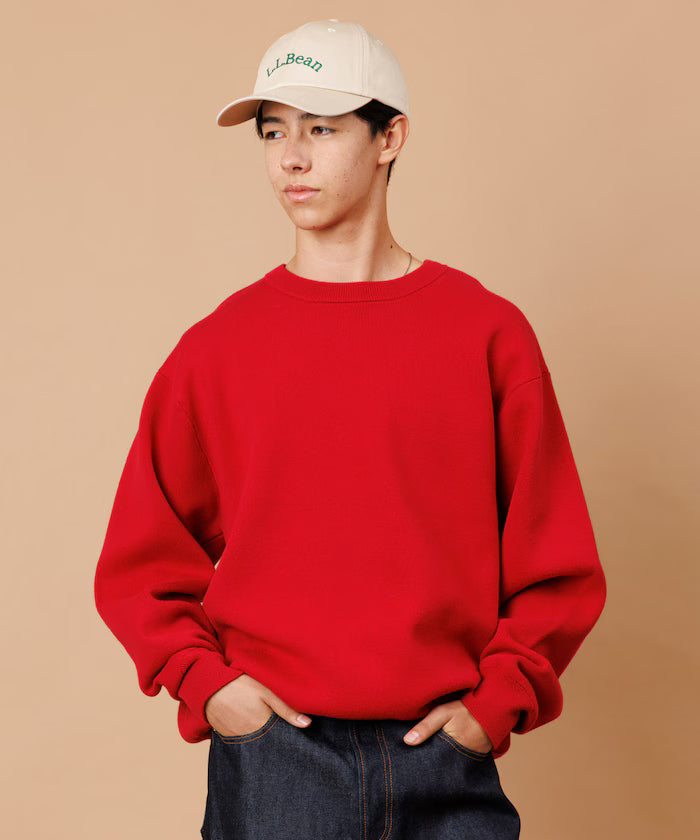Sweat-like Crew Neck Knit