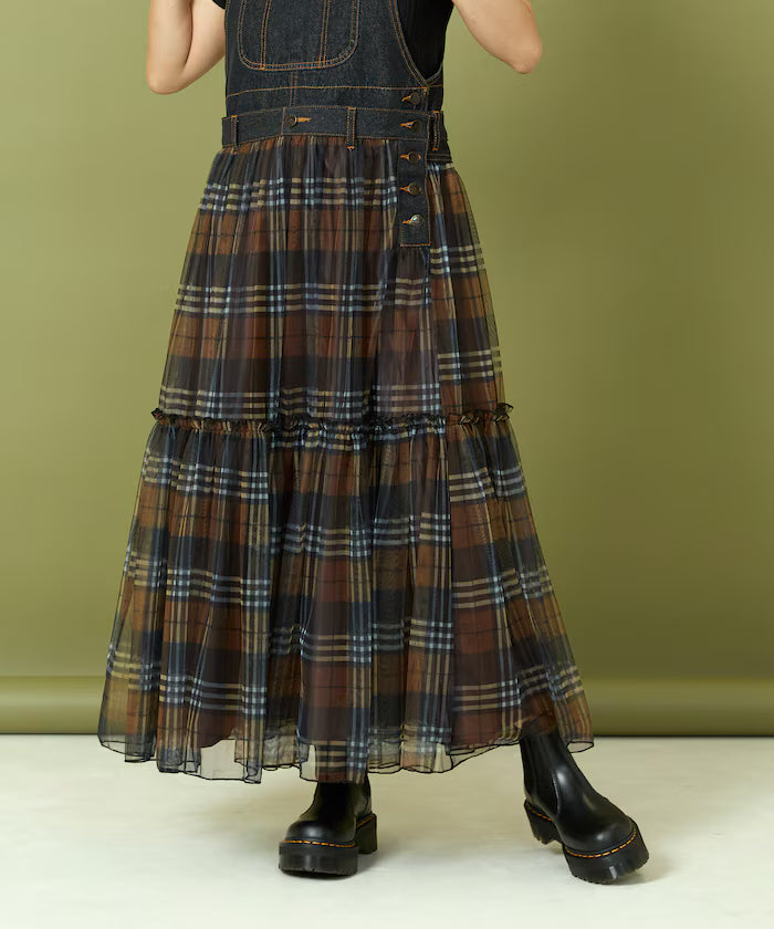 Tulle Docking Salopette Dress