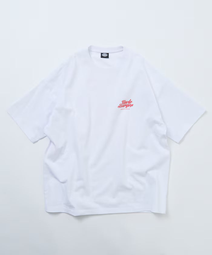 Big Silhouette Back Print Crew Neck T-Shirt / Uncle Burger 【Limited Edition】
