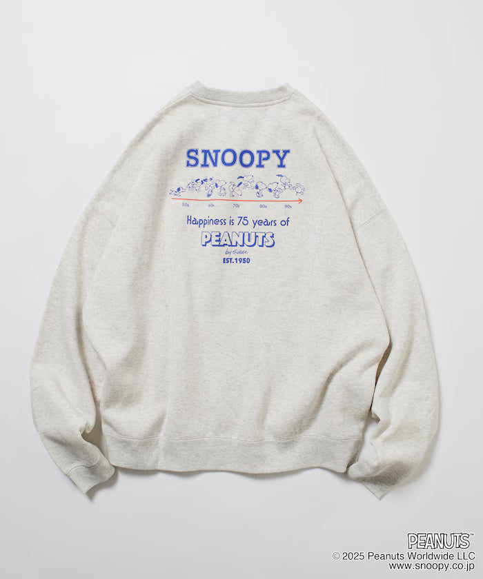 PEANUTS/Peanuts Exclusive Back Print Crew Neck Sweatshirt/Snoopy 【Limited Release】