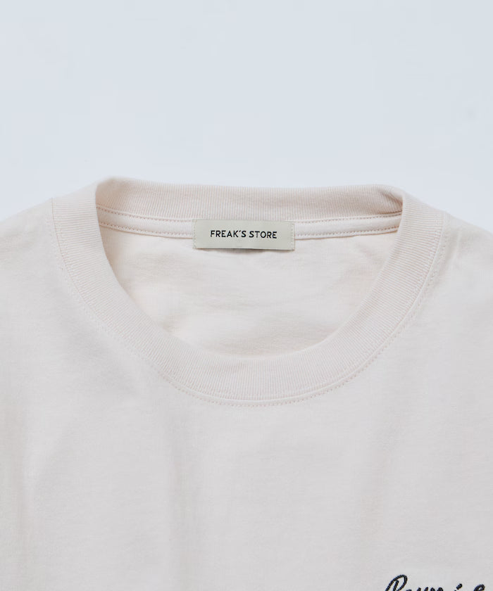 Relaxed Fit One-Point Animal Embroidery Crew Neck T-Shirt [Limited Edition]