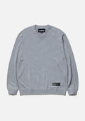 Plain Crewneck Sweater - GRAY