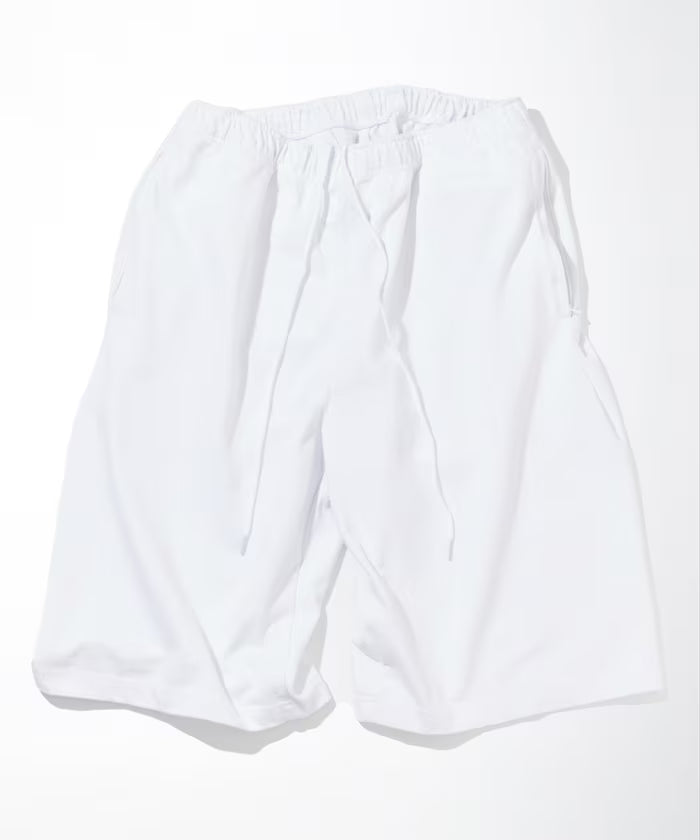 Heavy Weight Jersey Gym Shorts - White