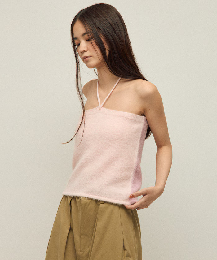 Alpaca Blend Bicolor Knit Vest