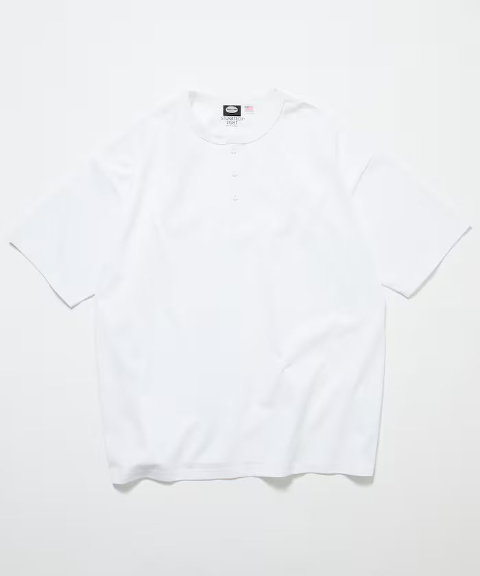 STORATECH/Stratech Lightweight Henley Neck T-Shirt/Antibacterial/Odor Resistant/Antimicrobial/UV Cut/Contact Cooling/Dry Fast 【Limited Edition】