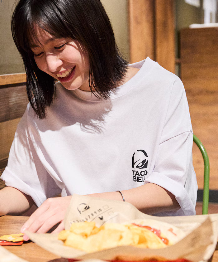 Limited Edition TACOBELL×FREAK'S STORE Exclusive Big Silhouette Back Print Crew Neck T-Shirt