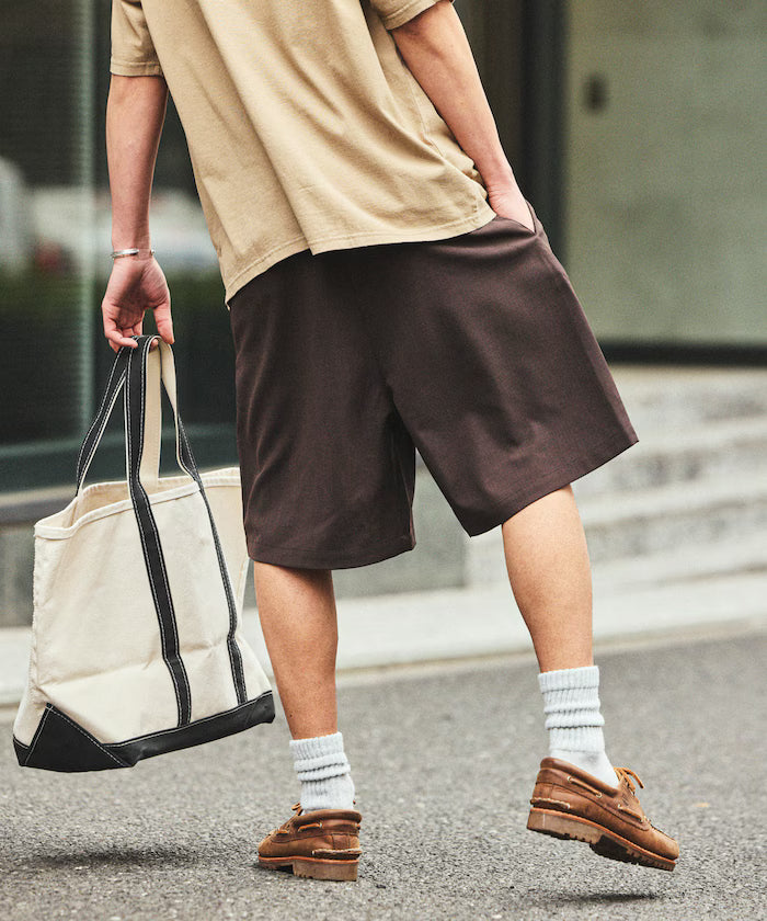 [New Color Added] Quick-Drying Material Relaxed Fit Easy Short Pants Linen-like Home Care