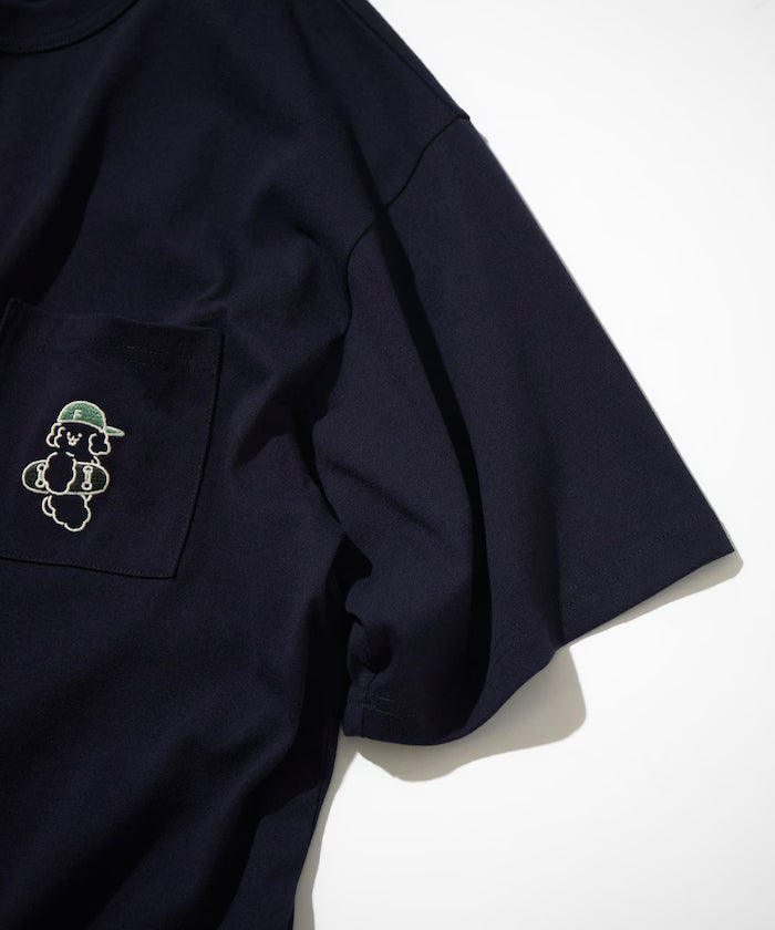tombonia/Tombonia Back Print Crew Neck Pocket T-Shirt/Skate Boy