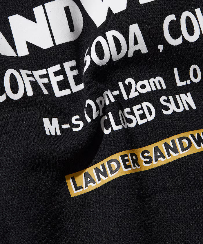 LANDER SANDWICHES×FREAK'S STORE/LANDER Limited Big Silhouette Back Print Sweat Hoodie 【Limited Release】