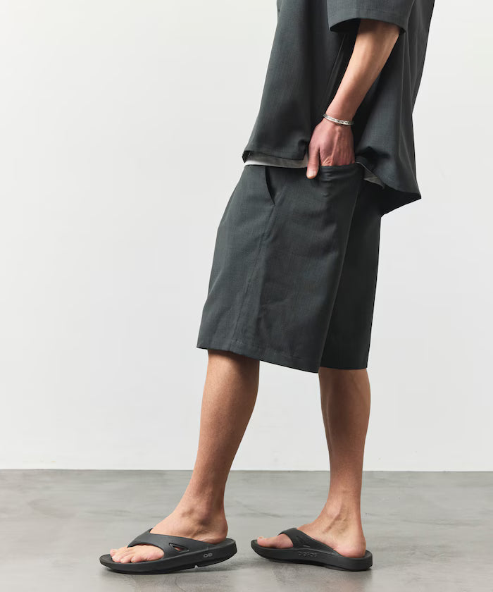 [New Color Added] Quick-Drying Material Relaxed Fit Easy Short Pants Linen-like Home Care