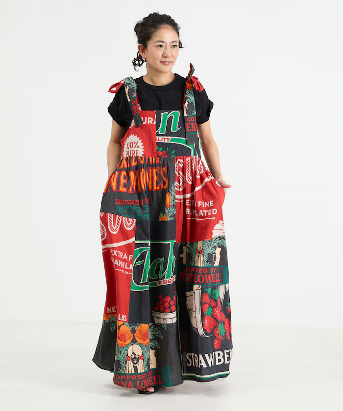 India FEEDBAG Print Shoulder Ribbon Camisole Dress