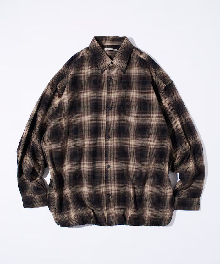 Wide Silhouette Ombre Check Spindle Shirt [Limited Edition]