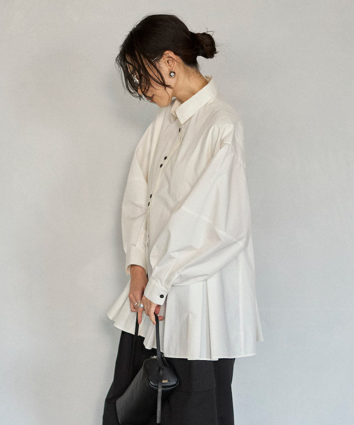 Box Stacked Balloon Sleeve Long Sleeve Shirt