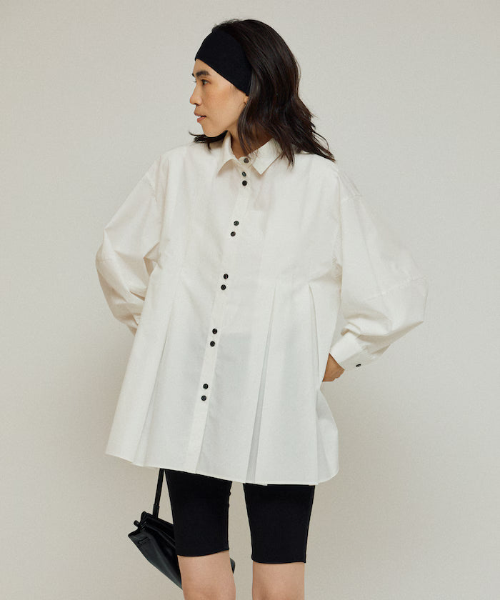 Box Stack Balloon Sleeve Long Sleeve Shirt
