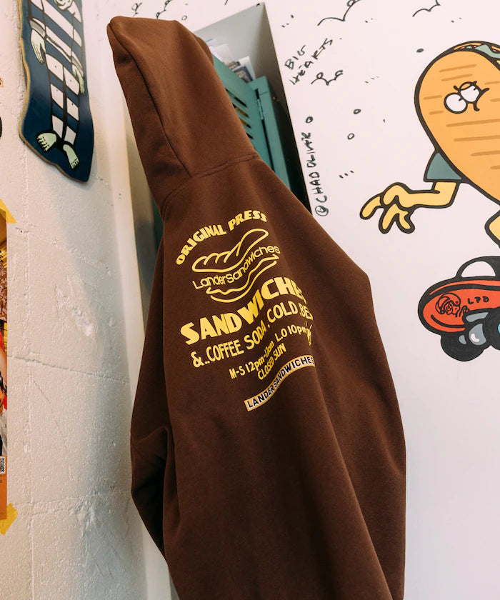 LANDER SANDWICHES×FREAK'S STORE/LANDER Limited Big Silhouette Back Print Sweat Hoodie 【Limited Release】