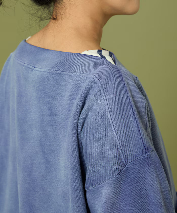 Boat Neck Short Sweatshirt