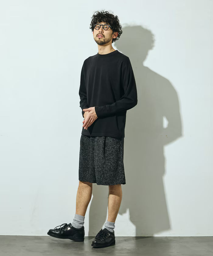 Summer Tweed Easy Wide Shorts / Compatible with Setup