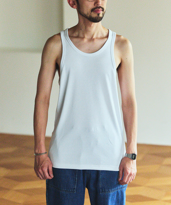 AIRDRY FUNCTIONAL High-Performance Material Ribbed Tank Top / Quick Drying / Heat Shielding