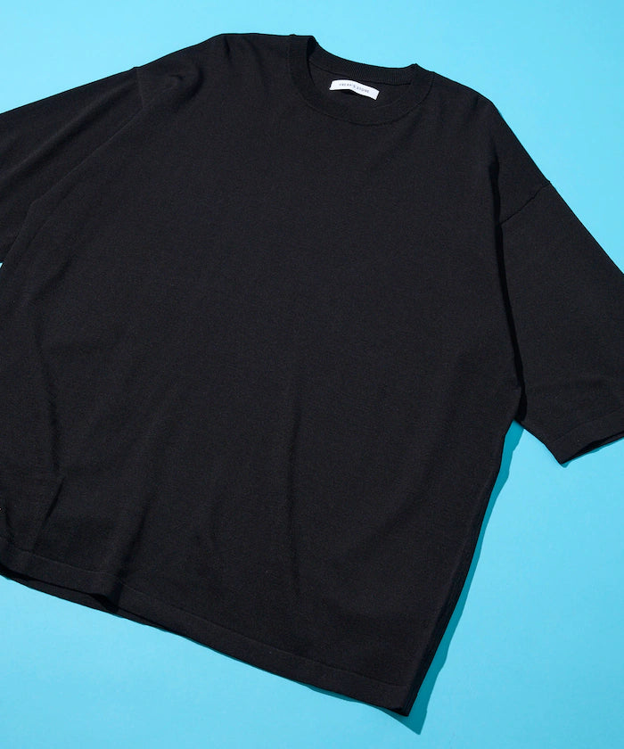 [New Color Added] SUPER ICE / Super Ice Crew Neck Knit T-Shirt / Contact Cooling