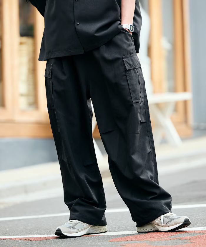 AiRide/AiRide Wide Silhouette Packable Easy Cargo Pants/Aquick drying/UV cut 【Limited Edition】