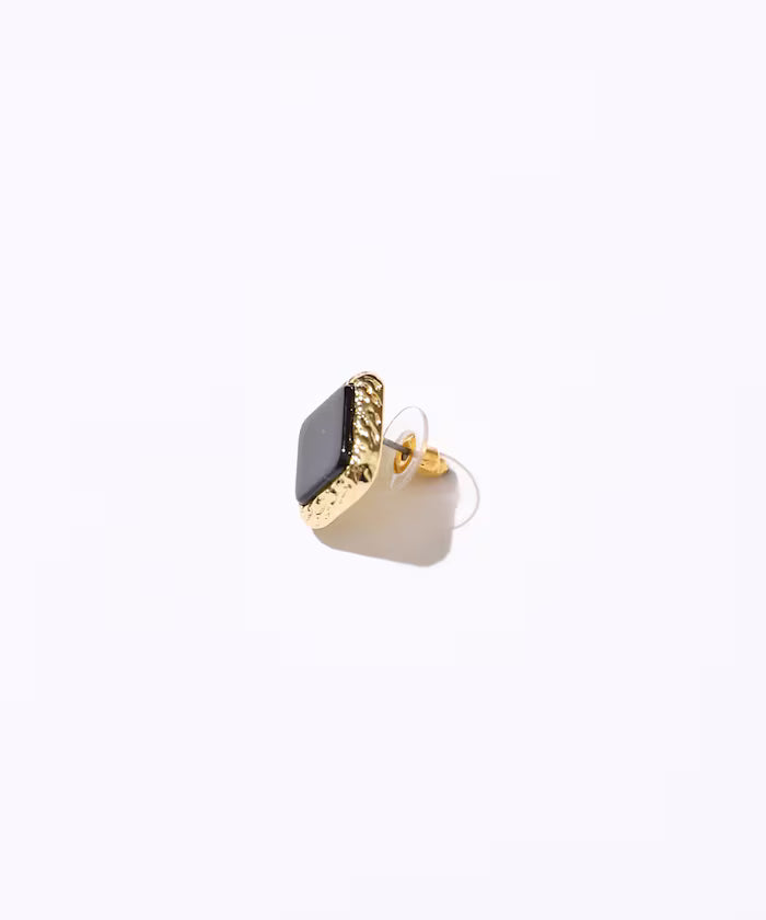 Square Plate Earrings / For Both Ears