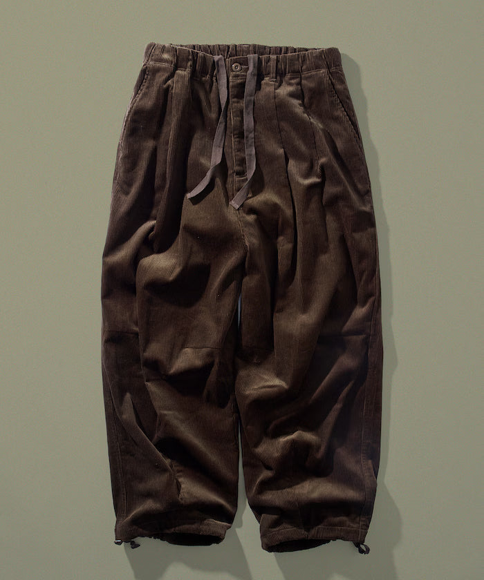 Wide Silhouette Corduroy Military Circus Pants / Snow Pants 【Limited Edition】