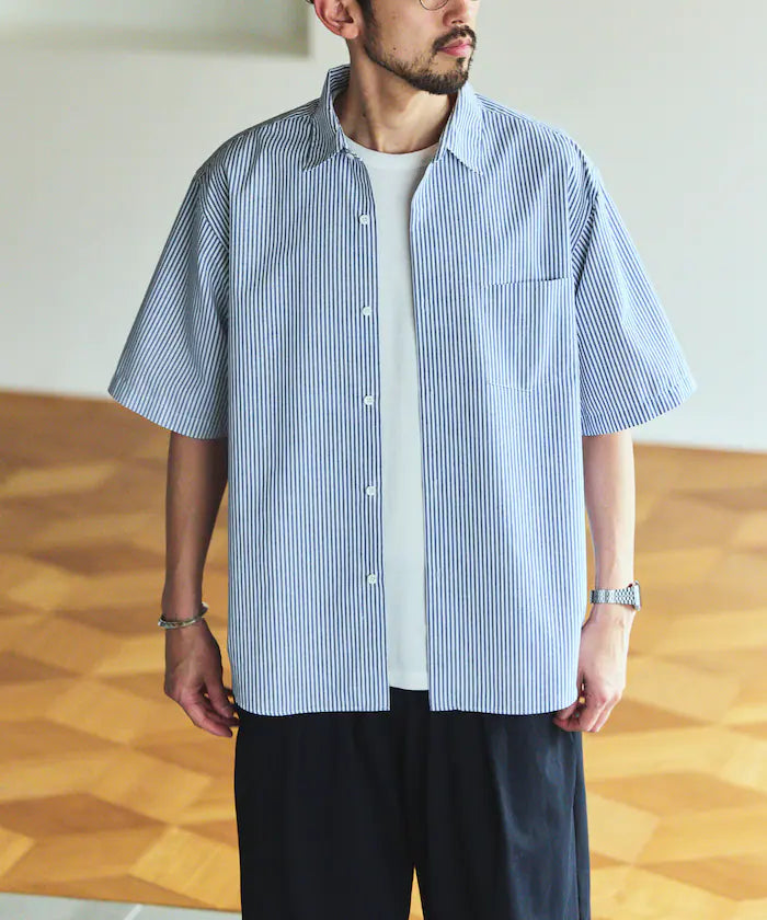 AIRDRY HIGH TECHYARN High-performance material broad regular collar shirt short sleeve quick-drying moisture absorption