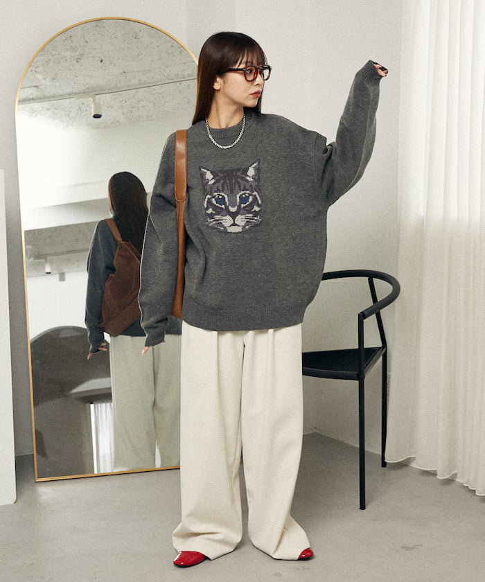 Various Cat Design Knit Limited Edition