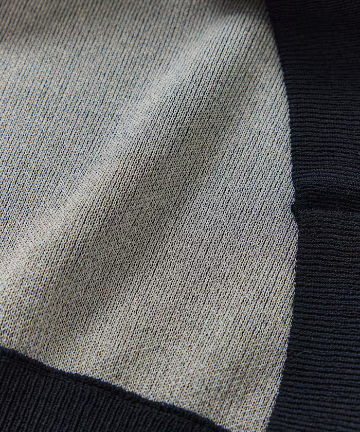 Cool Touch W Face Color Block Crew Neck Knit