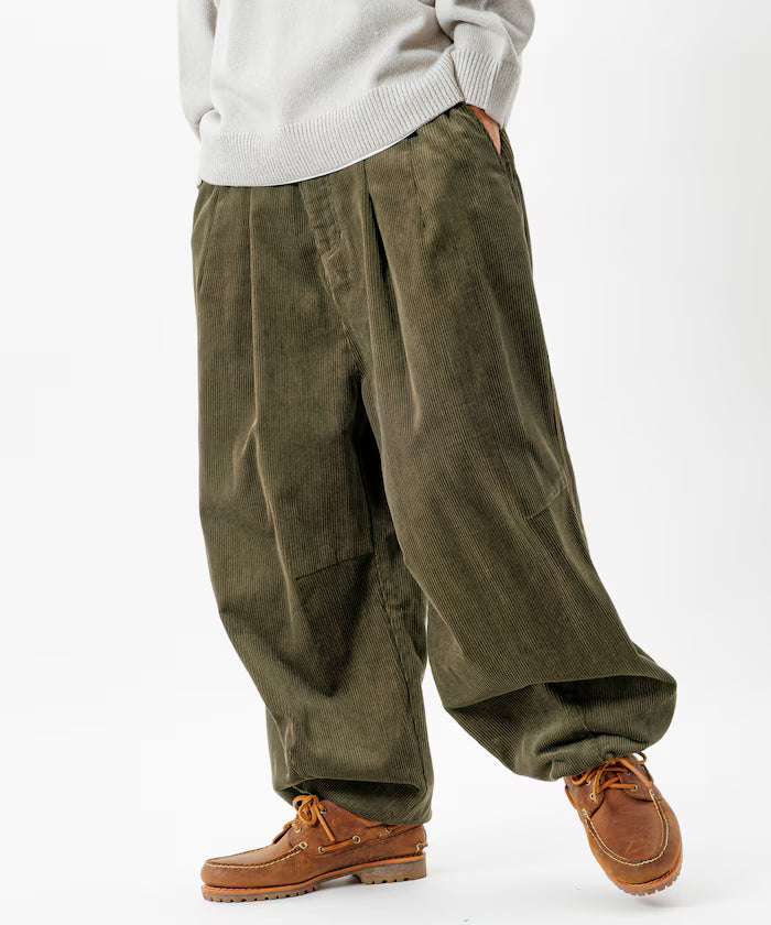 Wide Silhouette Corduroy Military Circus Pants / Snow Pants 【Limited Edition】