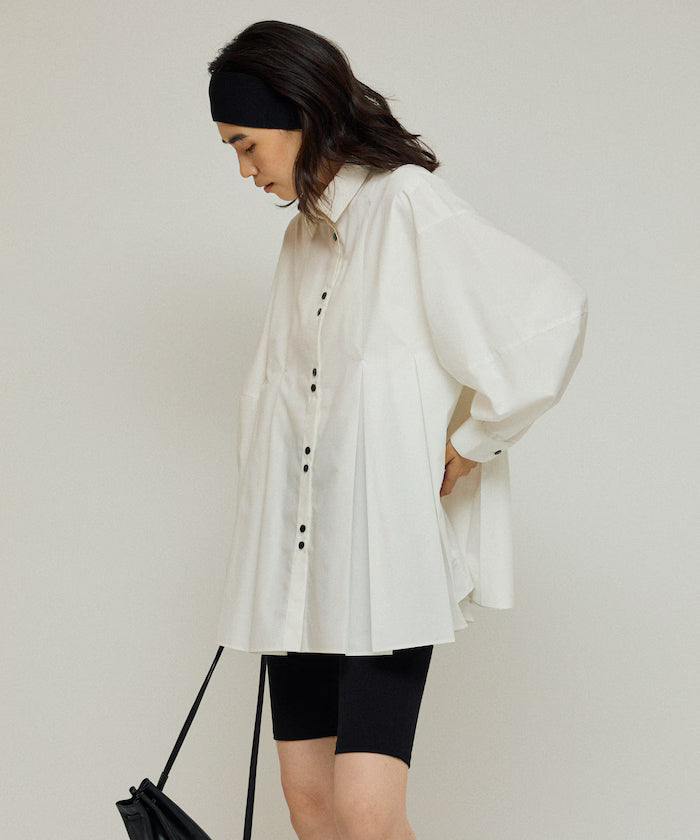 Box Stack Balloon Sleeve Long Sleeve Shirt