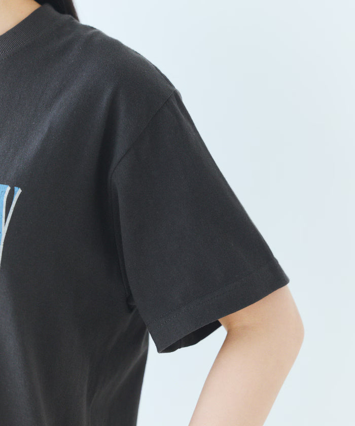 Comfortable Logo Horse Print Crew Neck T-Shirt