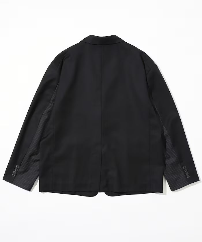 Sleeve-Contrast Tailored Jacket / Relaxed Fit