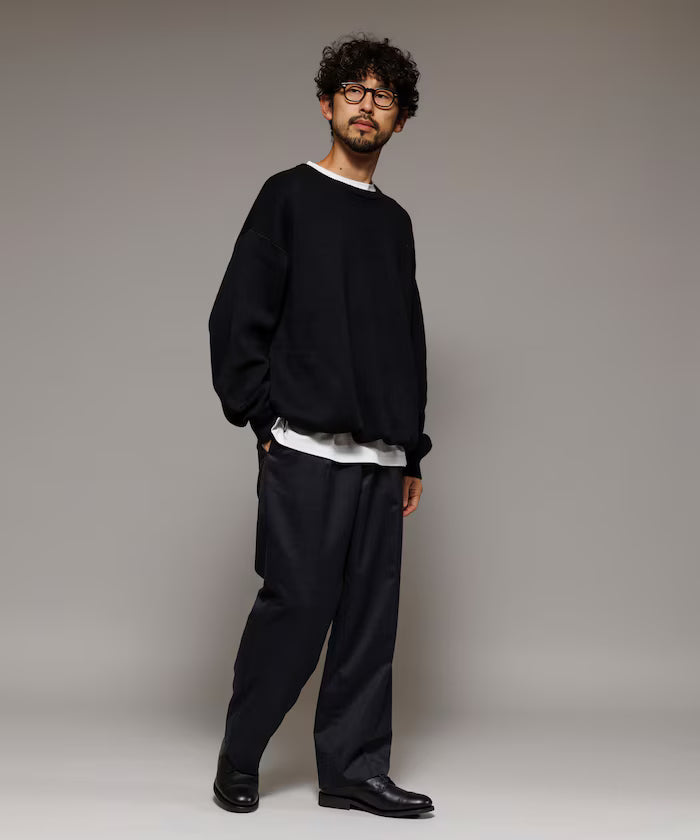 Milan Rib Spindle Crew Knit / Easy Care