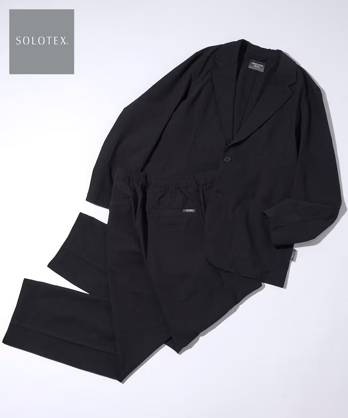 SOLOTEX Sheer Seersucker 2B Jacket Setup - Black