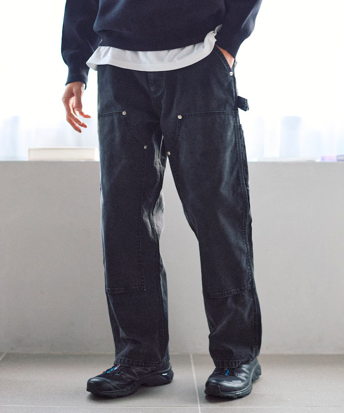 Fade Processing Light Duck Double Knee Painter Pants Vintage