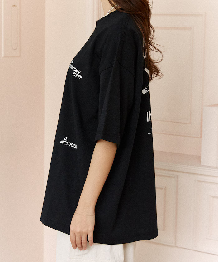 VINCIBLE SLEEP Cat Print T-Shirt Limited Edition